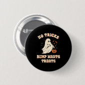 Badge Rond 5 Cm Pregnant Ghost Lazy Trick Or Treat Dress Funny Hal (Devant & derrière)