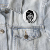 Badge Rond 5 Cm PREMIER bouton de DAME MICHELLE OBAMA (En situation)