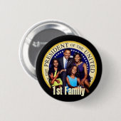 Badge Rond 5 Cm PREMIER bouton de FAMILLE (Devant & derrière)