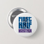 Badge Rond 5 Cm Premier Demi-Marathon À 22 Km (Devant & derrière)