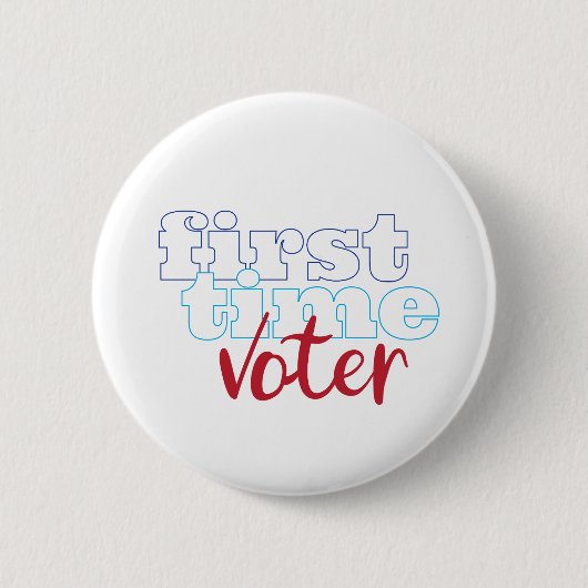 Badge Rond 5 Cm Premier électeur (Devant)