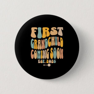 Badge Rond 5 Cm Premier Enfant À Venir Bientôt 2026 Faire-part Béb