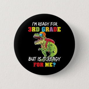 Badge Rond 5 Cm Premier jour de CE2 pour les enfants Je suis prêt