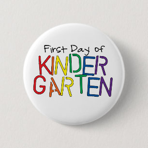 Badge Rond 5 Cm Premier jour de jardin d'enfants