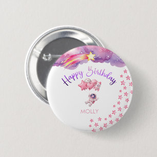 Badge Rond 5 Cm Première année, premier tour du soleil pour Pink S
