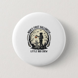 Badge Rond 5 Cm Première chemise de maman Halloween Vintage Spooky