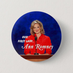 Badge Rond 5 Cm Première Madame Button d'Ann Romney