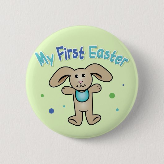 Badge Rond 5 Cm Première Pâques du bébé (Devant)