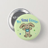 Badge Rond 5 Cm Première Pâques du bébé (Devant & derrière)
