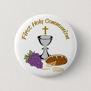 Badge Rond 5 Cm Première sainte communion