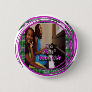 BADGE ROND 5 CM PREMIÈRES FILLES : FILLES DE SASHA ET DE MALIA