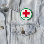 Badge Rond 5 Cm Premiers secours - Ambulance, Aide, Docteur (En situation)