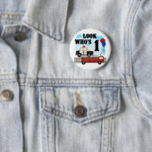 Badge Rond 5 Cm Premiers T-shirts et cadeaux d'anniversaire de (En situation)