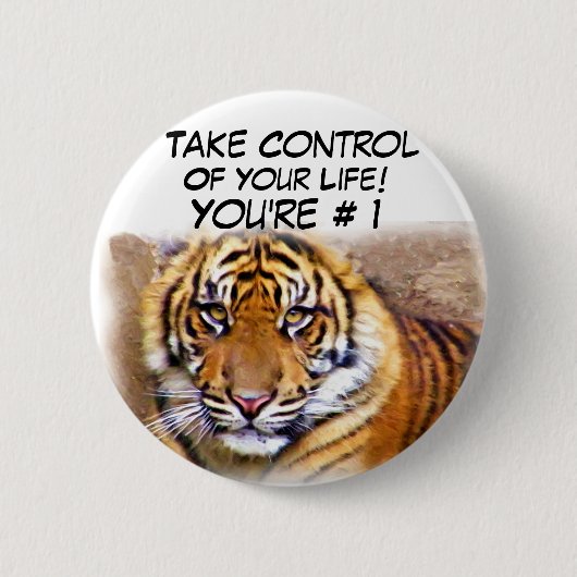 Badge Rond 5 Cm Prenez le contrôle !_ (Devant)