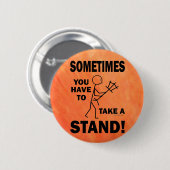 Badge Rond 5 Cm Prenez Position (Devant & derrière)