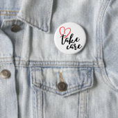 Badge Rond 5 Cm Prenez soin de vous, soyez en sécurité (En situation)