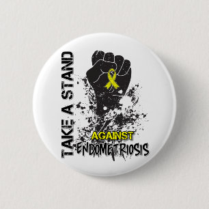 Badge Rond 5 Cm Prenez une position contre l'endométriose