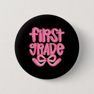 Badge Rond 5 Cm Préparation Première Année Ck À L'école Coquette B