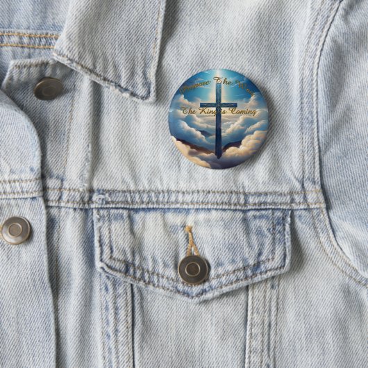 Badge Rond 5 Cm Préparer Le Chemin (En situation)