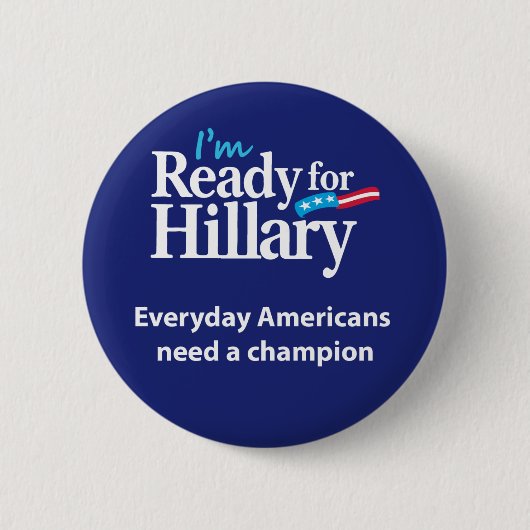 Badge Rond 5 Cm Préparez pour le bouton de Hillary (Devant)
