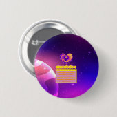 Badge Rond 5 Cm Présentation : L'effet de l'amour dans le big bang (Devant & derrière)