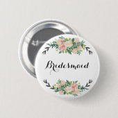 Badge Rond 5 Cm présentatrice florale (Devant & derrière)