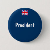 Badge Rond 5 Cm Président (Devant)