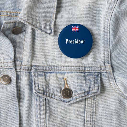 Badge Rond 5 Cm Président (En situation)