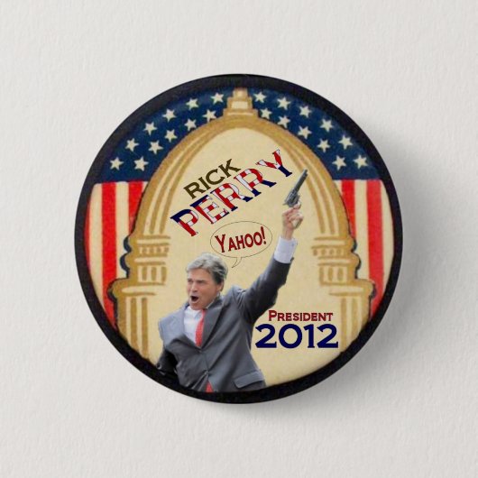 Badge Rond 5 Cm Président 2012 de Rick Perry (Devant)