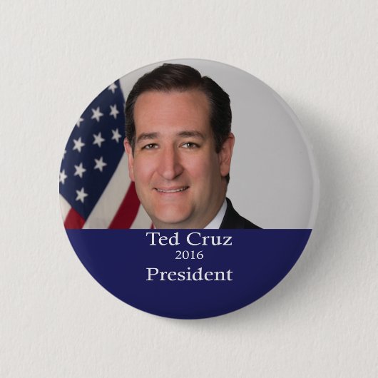 Badge Rond 5 Cm Président 2016 bouton de Ted Cruz (Devant)