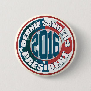 Badge Rond 5 Cm Président 2016 de ponceuses de Bernie
