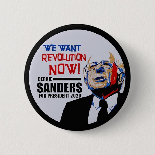 Badge Rond 5 Cm Président 2020 de ponceuses de Bernie (Devant)