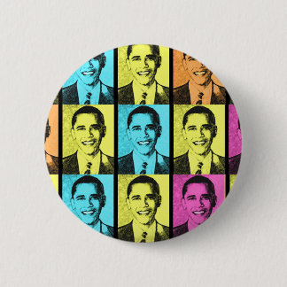 BADGE ROND 5 CM PRÉSIDENT BARACK OBAMA.