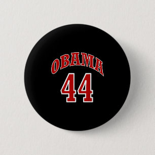 Badge Rond 5 Cm Président Barack Obama 44 Chemise Faux Jersey 44e