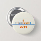 Badge Rond 5 Cm Président Biden 2016 (Devant & derrière)
