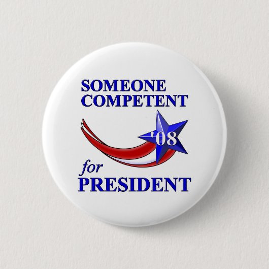 Badge Rond 5 Cm Président compétent (Devant)