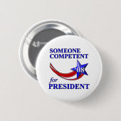 Badge Rond 5 Cm Président compétent (Devant & derrière)