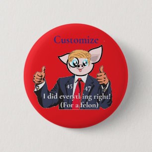Badge Rond 5 Cm Président criminel Thunder_Cove