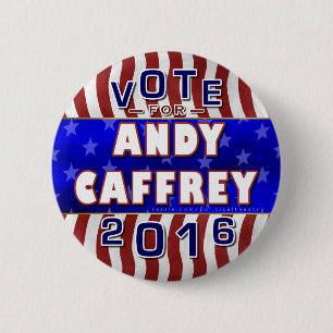 Badge Rond 5 Cm Président d'Andy Caffrey élection 2016 Démocrat