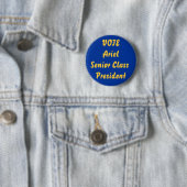 Badge Rond 5 Cm Président de classe d'ArielSenior de VOTE (En situation)