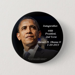 Badge Rond 5 Cm Président d'inauguration quarante-quatrième, 2è