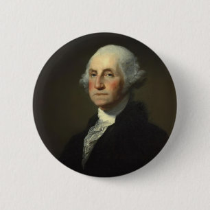Badge Rond 5 Cm Président George Washington