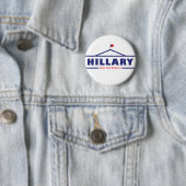 Badge Rond 5 Cm Président Hillary Clinton en Button 2016 (En situation)