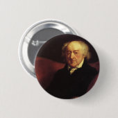 Badge Rond 5 Cm Président John Admas (Devant & derrière)