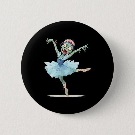 Badge Rond 5 Cm Pretty Ballerina Zombie Costume (Devant)