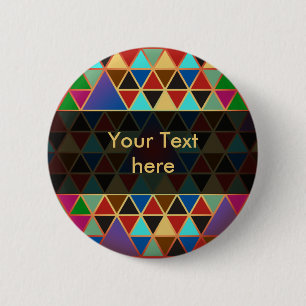 Badge Rond 5 Cm Pretty triangle pattern III + your ideas