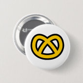 Badge Rond 5 Cm Pretzel (Devant & derrière)