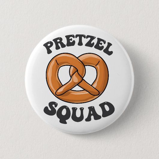 Badge Rond 5 Cm Pretzel Squad Funny Oktoberfest Pretzel Lover Germ (Devant)