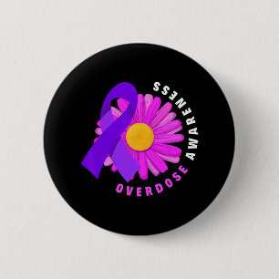 Badge Rond 5 Cm Prévenir la surdose Sensibilisation au surdosage a