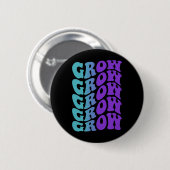 Badge Rond 5 Cm Prévention de la croissance (Devant & derrière)